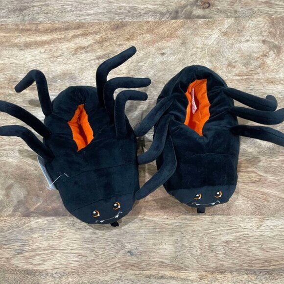 NEW 11-12 Boys Plush Spider Slippers - Picture 3 of 7